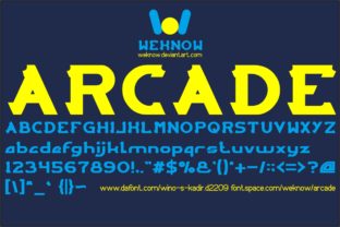 Arcade: A Display Font with Retro Charm