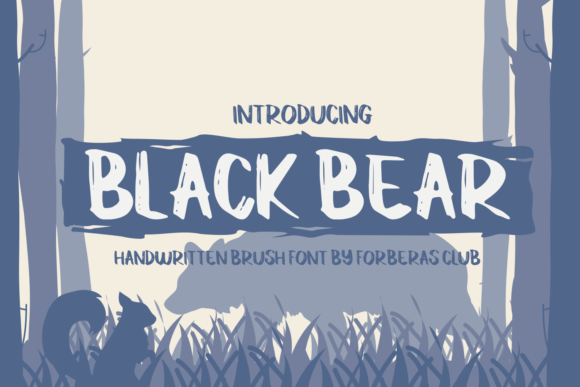 Black Bear: A Cool and Casual Display Font for Creative Projects