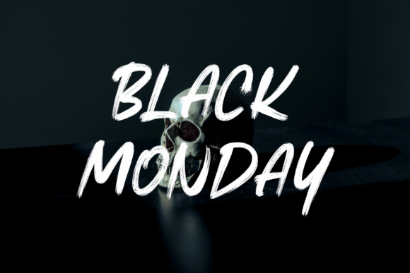 Black Monday: The Paint-Brushed Display Typeface