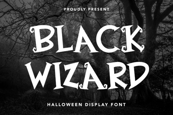 Black Wizard: A Spooky Display Font for Halloween Projects