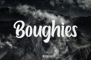 Boughies: A Bold Display Font for Stunning Designs