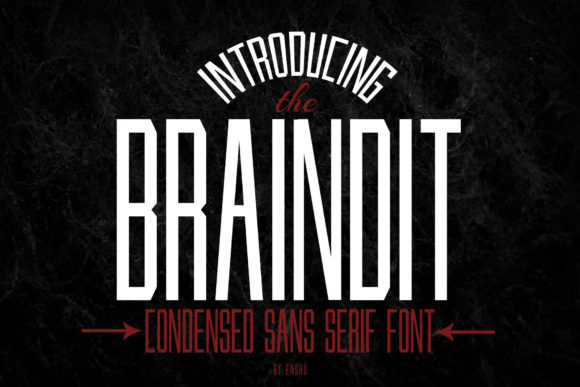 Braindit: A Bold Display Font for Impactful Design