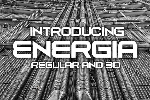 Energia: A Modern Display Font for Creative Projects
