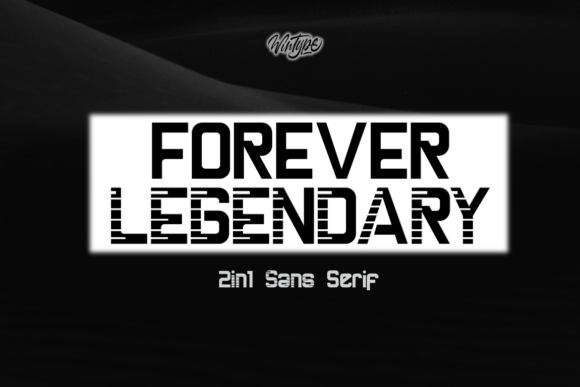 Forever Legendary: A Bold Display Typeface for Modern Designs