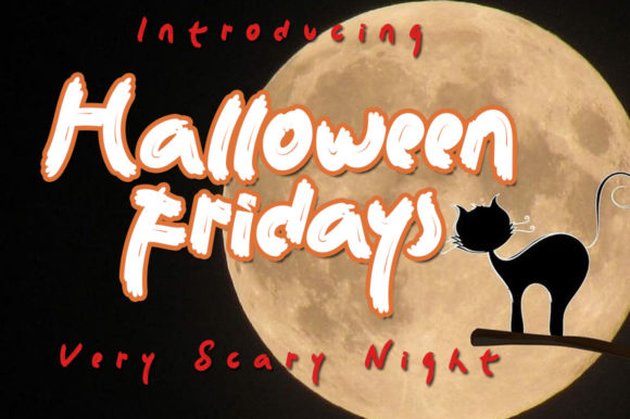 Halloween Fridays: A Charming Display Font for Creative Projects