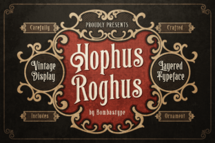 Hophus Roghus: A Vintage Display Font for Halloween and Circus Magic