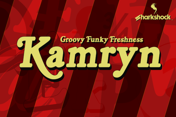 Kamryn: A Bold Retro Display Font for Wholesome Designs