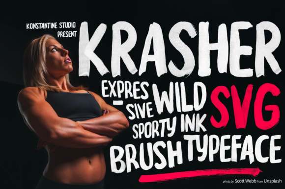 Krasher: A Cool and Adaptable Display Font