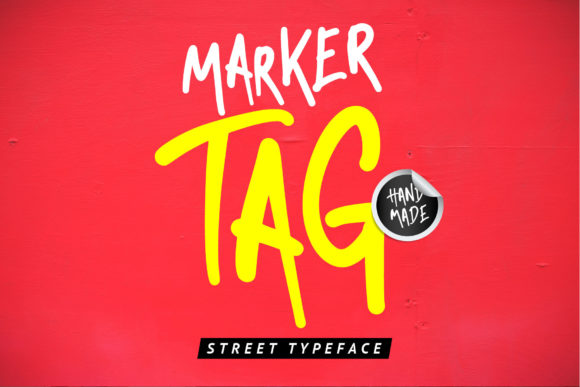 Marker Tag: The Street-Styled Display Font for Bold Designs