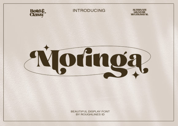 Moringa: A Trendy Display Font for Creative Projects