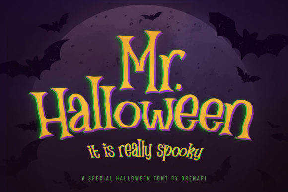 Mr Halloween: A Spooky Display Font for Creative Projects