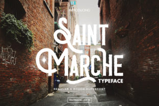 Saint Marche: A Romantic Display Font for Stunning Designs