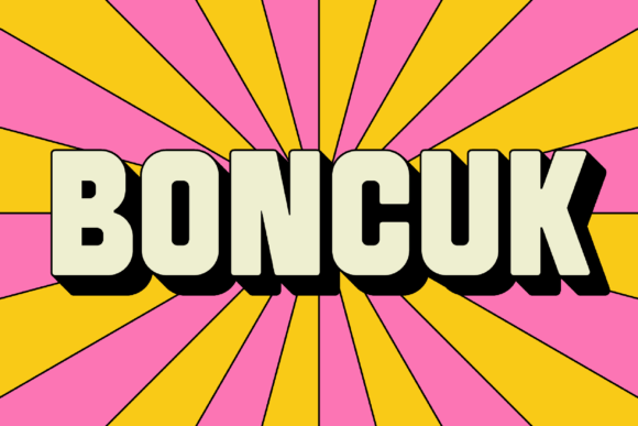 SK Boncuk: A Bold and Adaptable Display Typeface for Creators