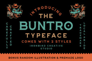 The Buntro: A Modern Display Font for Standout Design