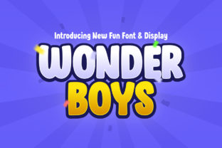 Wonder Boys: A Playful Display Font for Cheerful Designs
