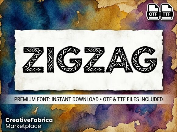 Zigzag: Channel Ancient Strength with Viking Knotwork